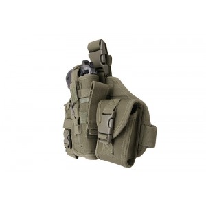 ACM Tactical Molle Leg Panel with holster Olive